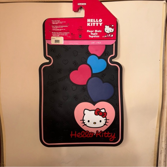 SOLD Plasticolor Hello Kitty Floor Mat 2 pieces - Picture 2 of 10